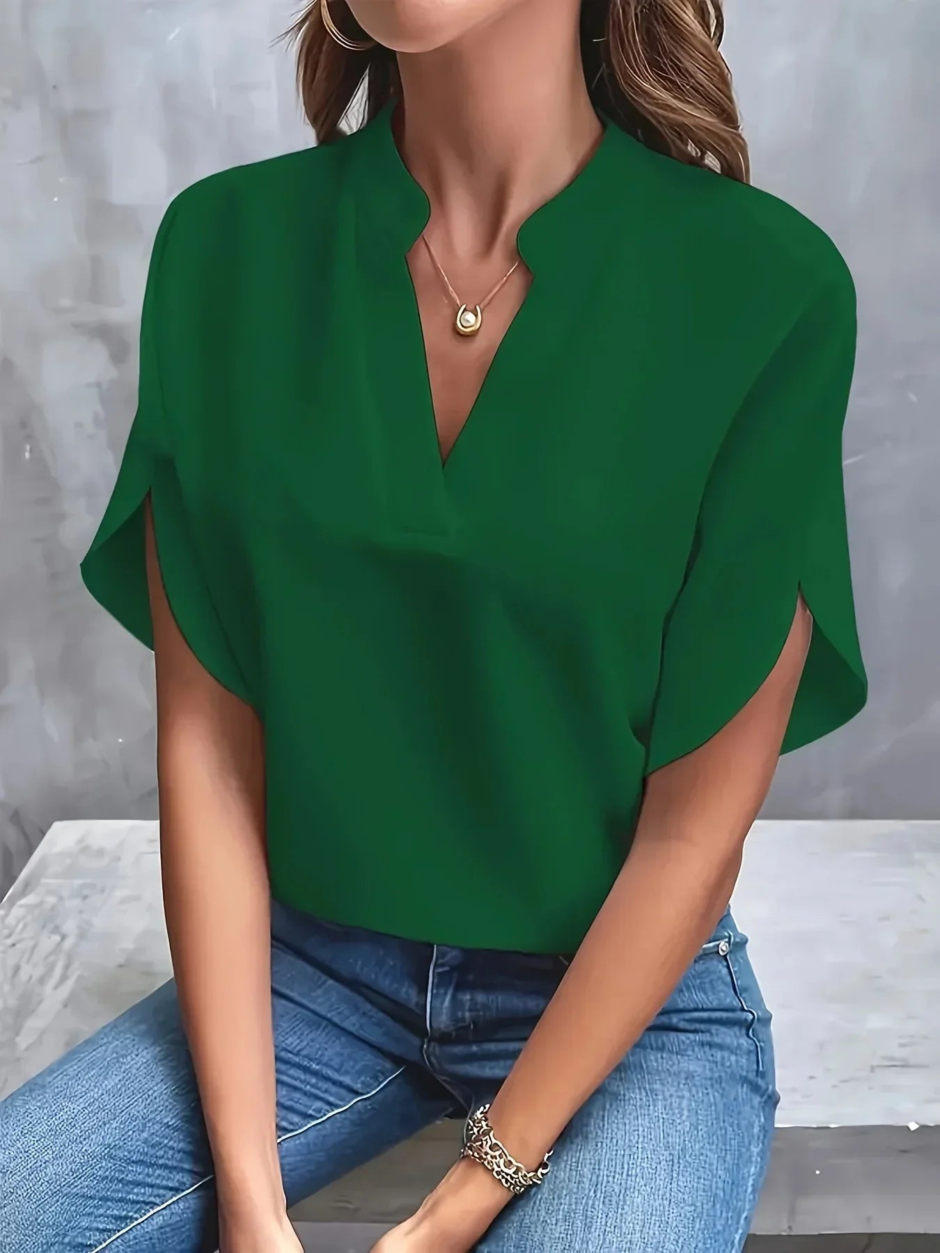 Thalia™ | Elegant Tailored Blouse