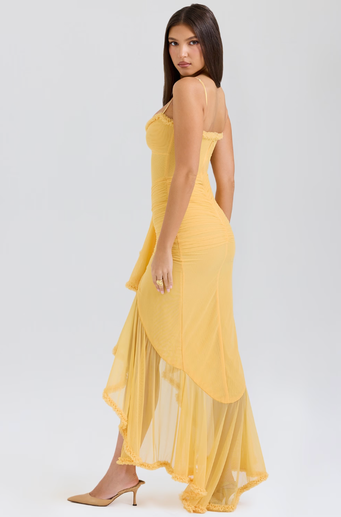 Alexandra | Lace Ruched Dress for Women - Perfect for Wedding Guests