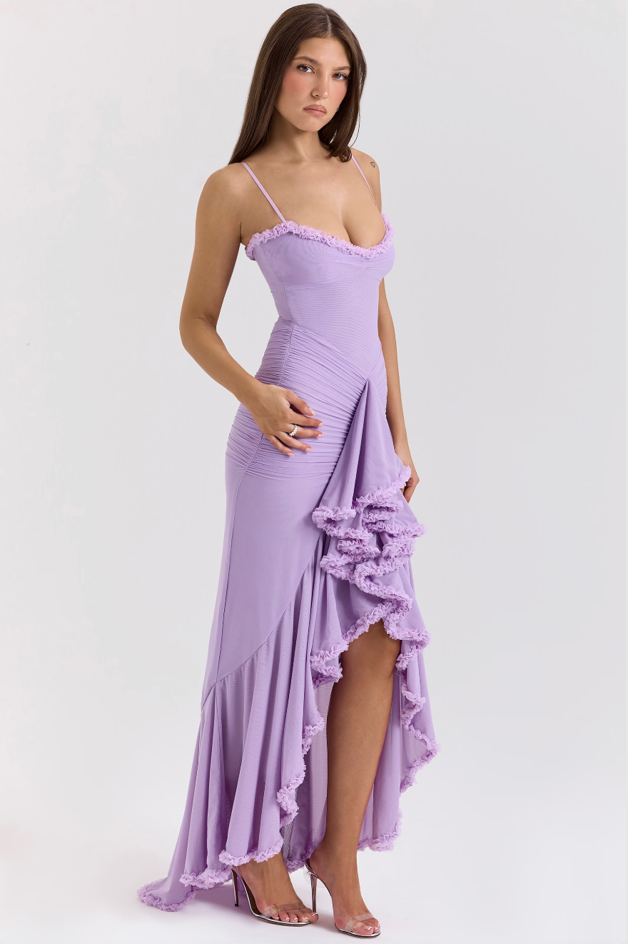 Alexandra | Lace Ruched Dress for Women - Perfect for Wedding Guests