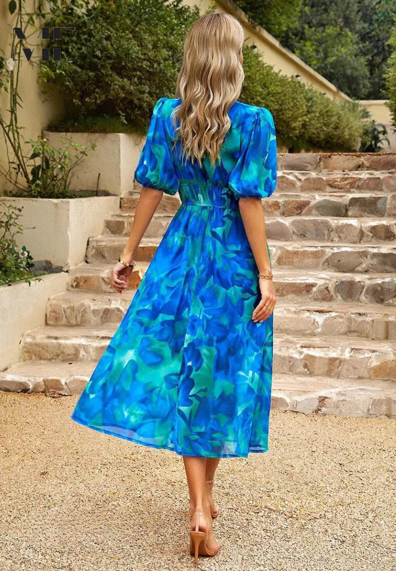 Monica™ | Chic Floral Elegance Dress