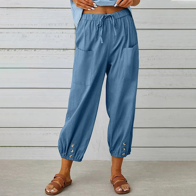 Lena™ | Relaxed High-Waist Trousers