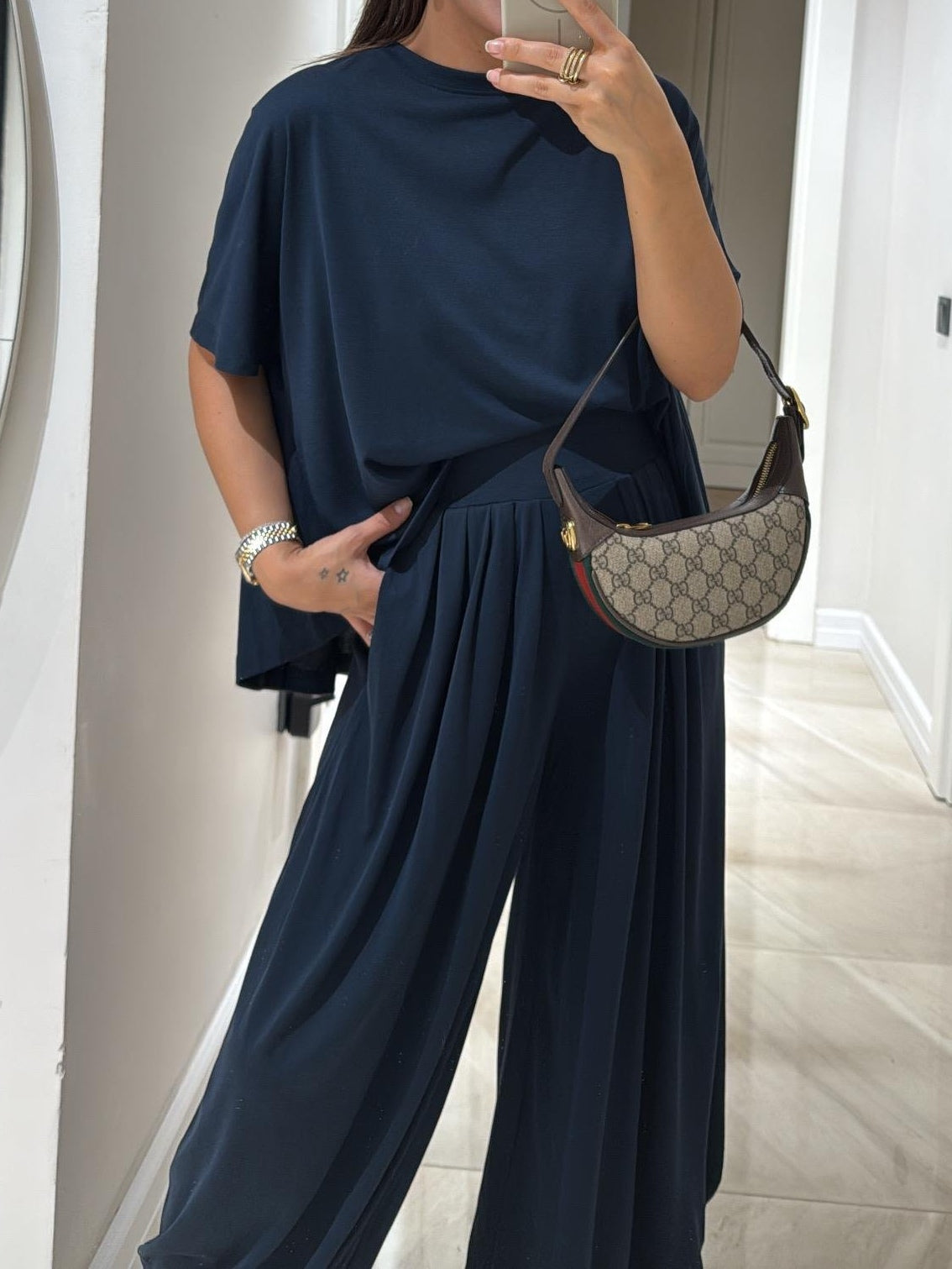 Leanne™ | Relaxed Top & Flowing Wide-Leg Pants Ensemble