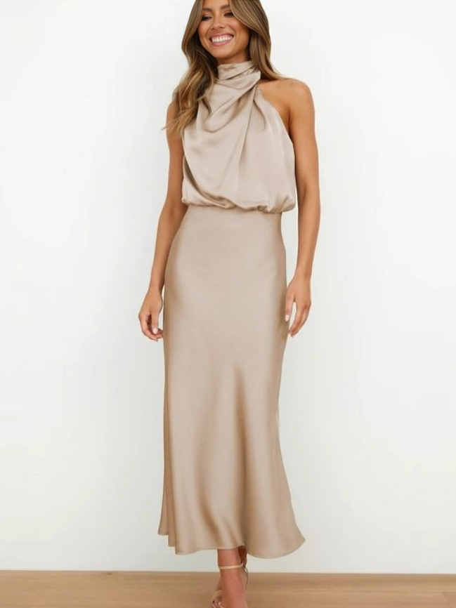 Mariana™ | Sophisticated Halter Evening Gown