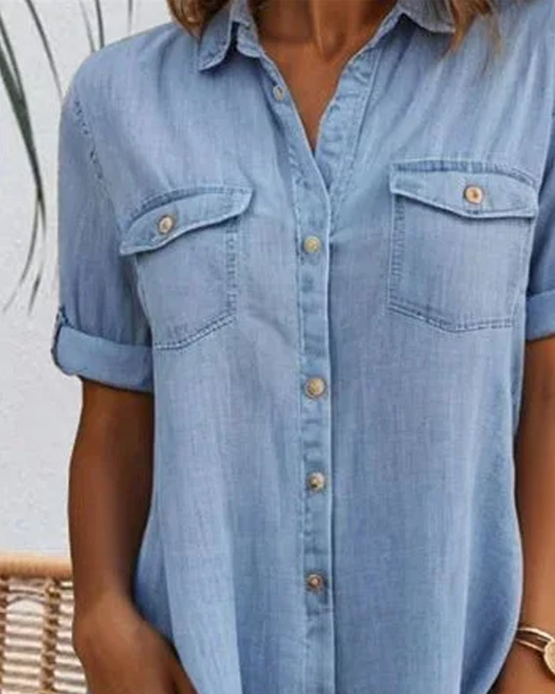 Jennifer™ | Breezy Denim-Style Dress