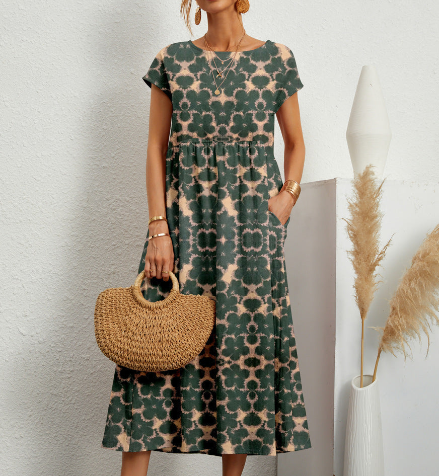 Deborah™ | Chic Floral Elegance Dress