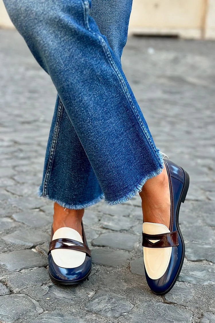 Adrienne | Women's Two-Tone Slip-On Loafers