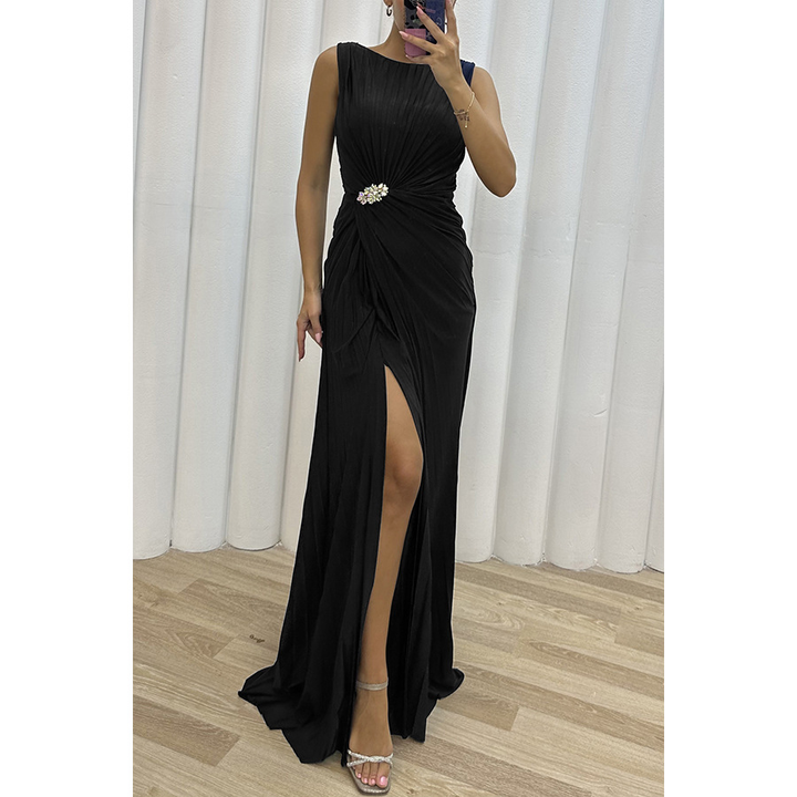 Freesia | Pleated Maxi Dress for Women - Perfect for Wedding Guests and Evening Events