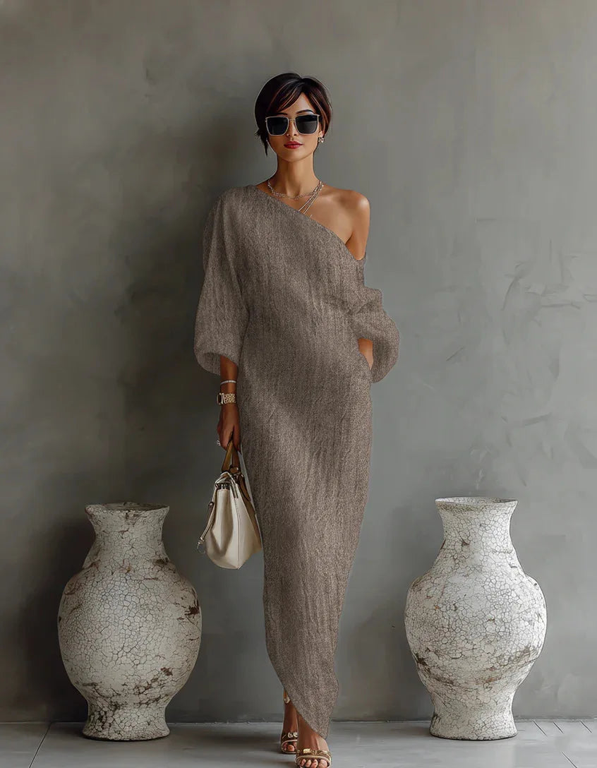 Anastasia | Women's Asymmetrical One-Shoulder Maxi Dress