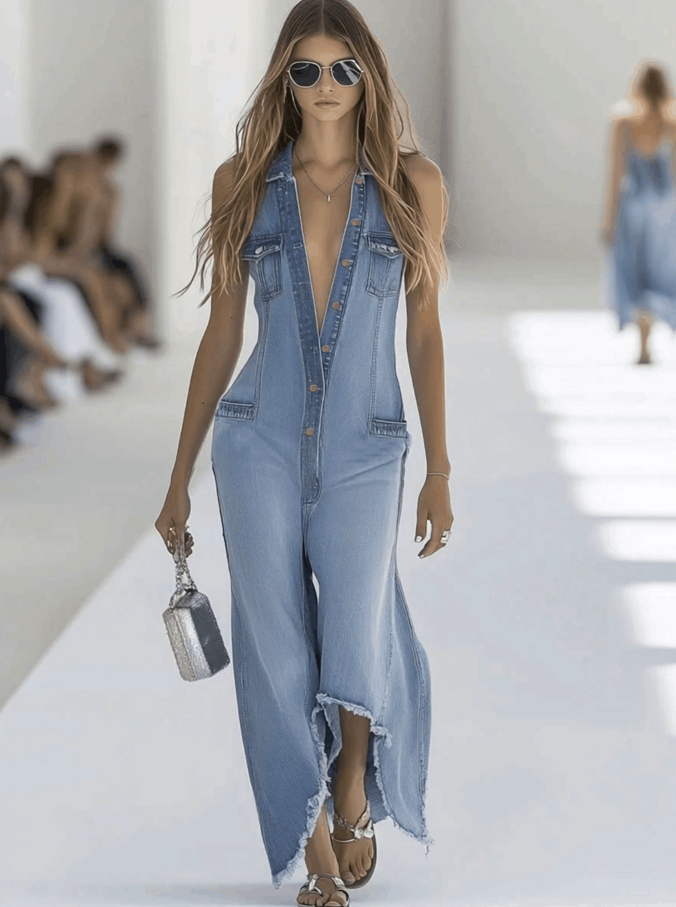 Andromeda | Women's Sleeveless Wide-Leg Jumpsuit