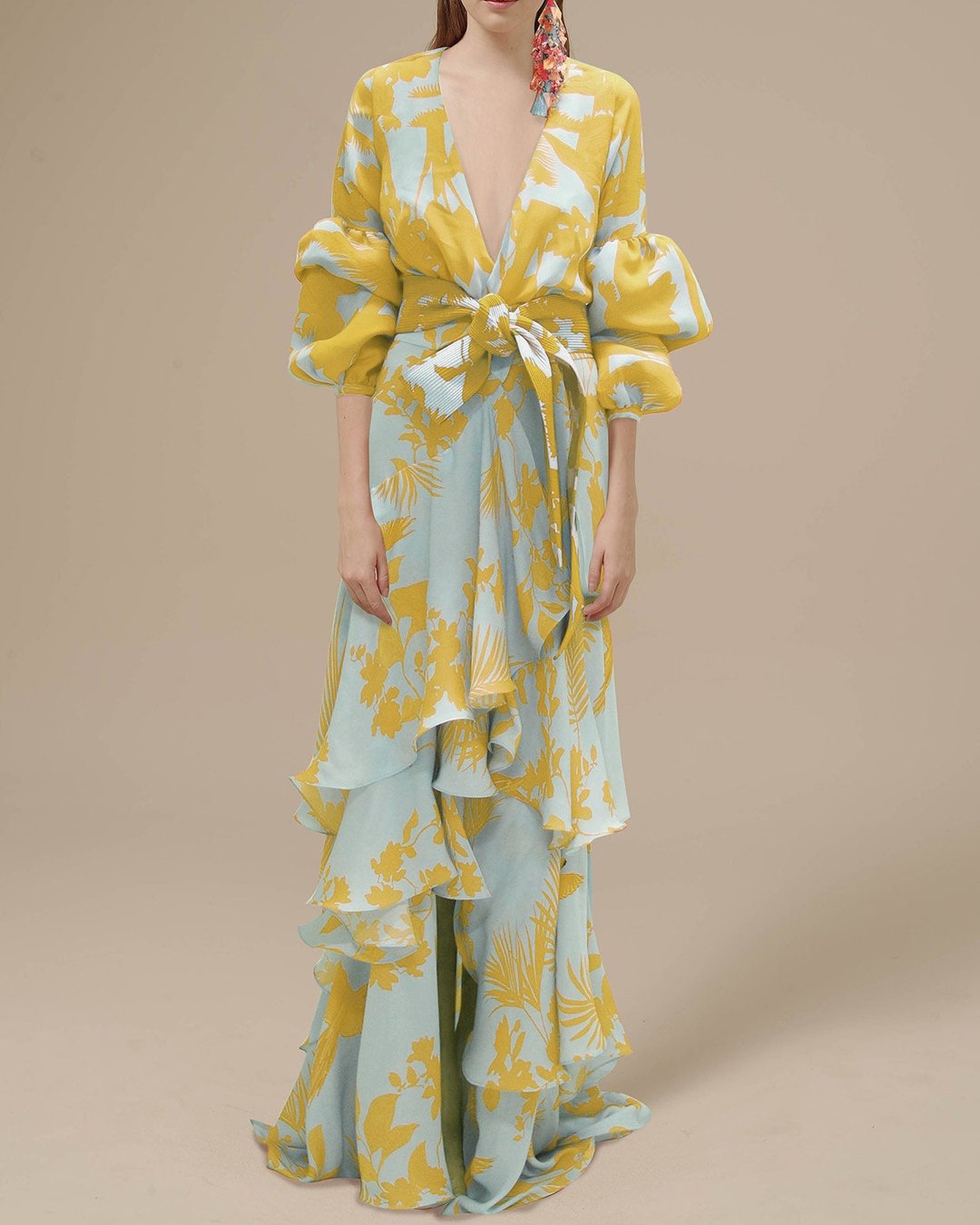 Aurelia | Women's Maxi Dress with Floral Wrap Design