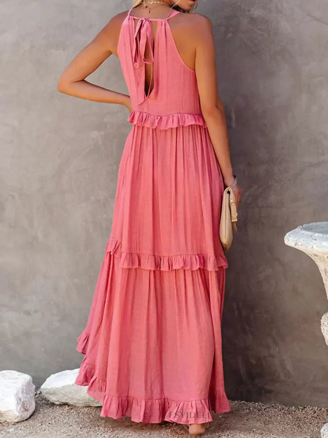 Courtney™ | Chic Sleeveless Ruffle Dress