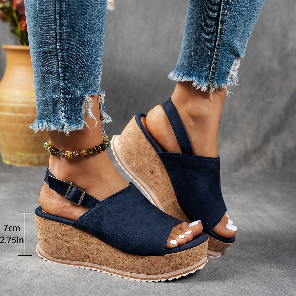 Terra | Women's Adjustable Buckle Platform Sandals