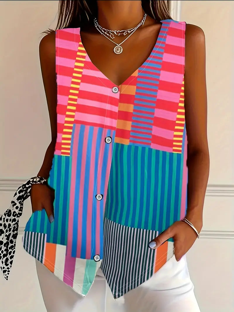 Gina™ | Classic Patterned Blouse