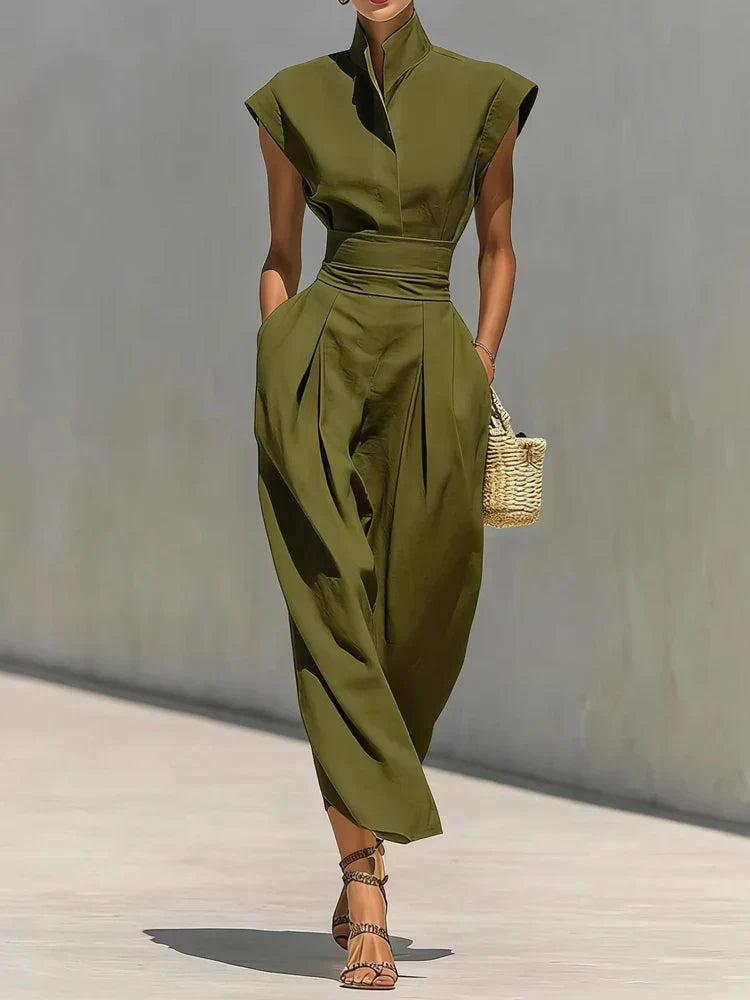 Beatrix | Women's Tailored Mock Neck Midi Dress