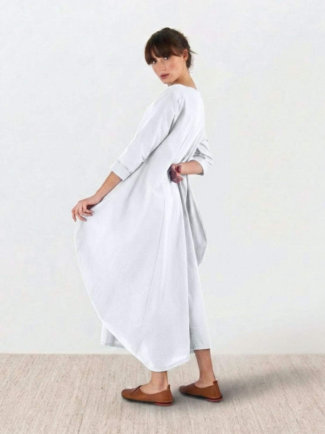 Serena | Women's Bohemian Oversized Maxi Dress with 3/4 Sleeves