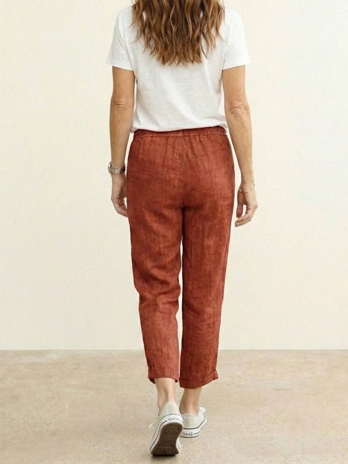 Harper | Women's Straight-Leg Casual Pants with Drawstring