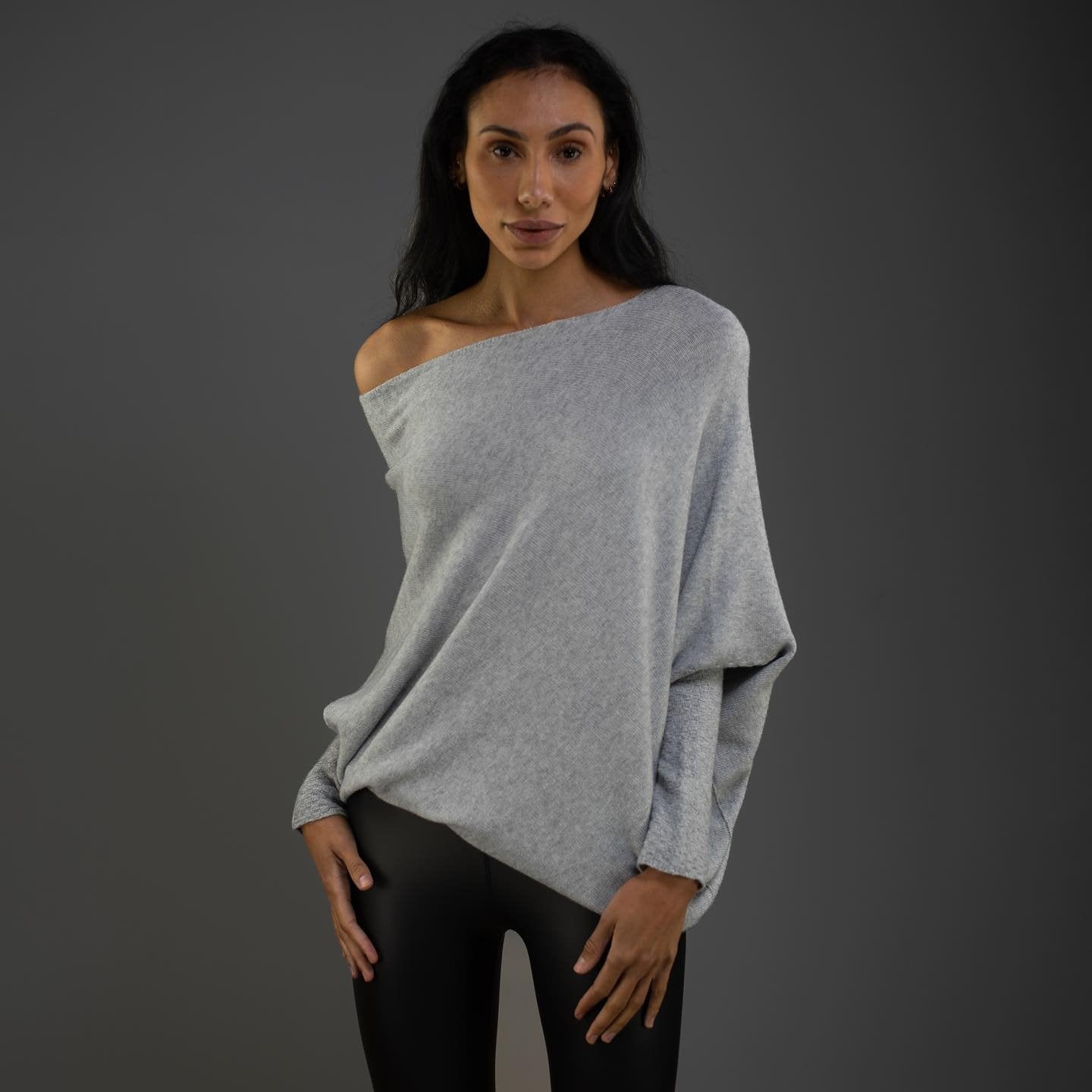 Celestina | Women's Long Sleeve Off-Shoulder Sweater