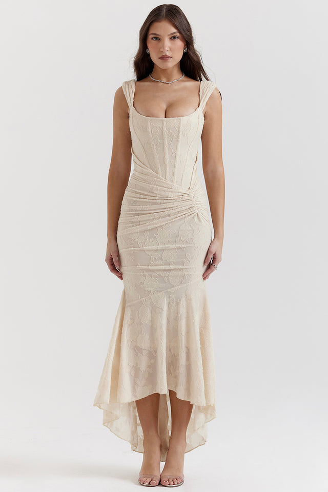 Charlotte | Women's Lace Ruched Bodycon Dress for Wedding Guests - Evening Wear