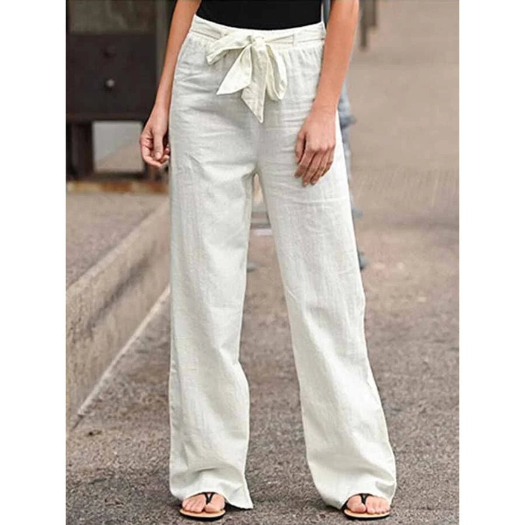 Clementina | Women's Wide Leg Pants with Drawstring