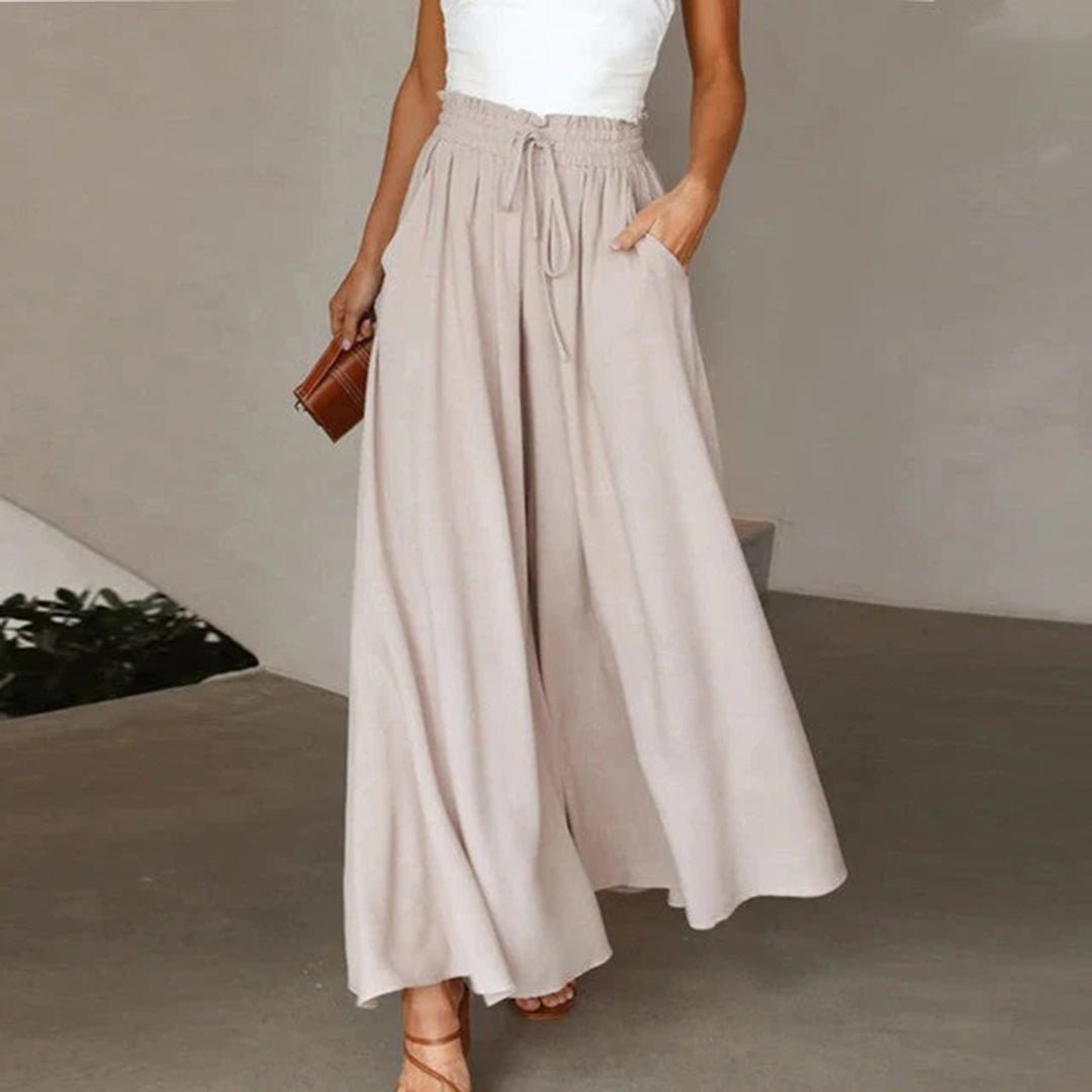Clementine | Women's High-Waisted Wide-Leg Palazzo Trousers