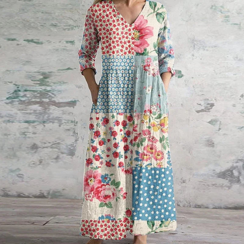 Kristen™ | Chic Vintage-Inspired Maxi Dress
