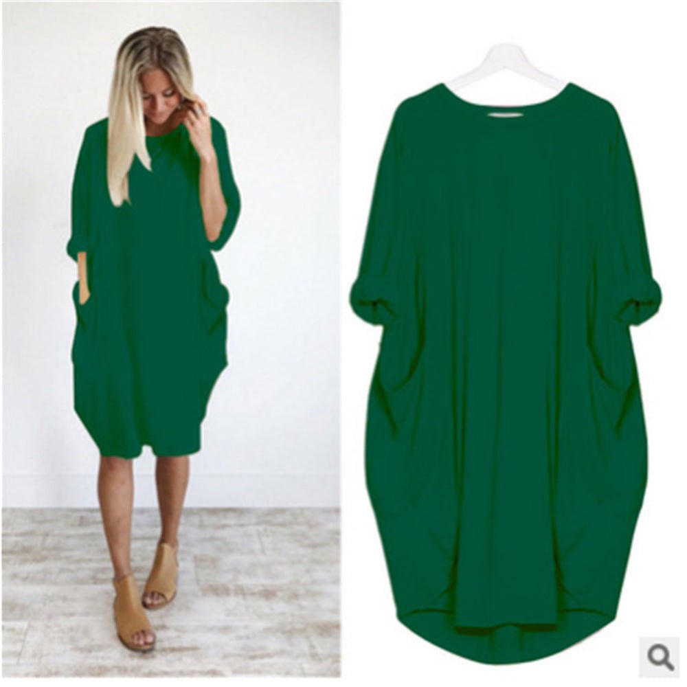 Gina™ | Chic Pocket Dress