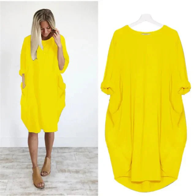 Gina™ | Chic Pocket Dress
