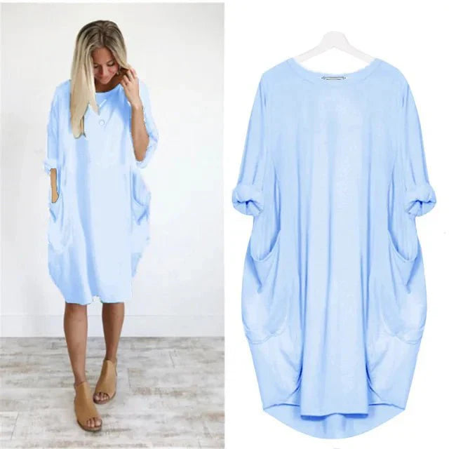 Gina™ | Chic Pocket Dress