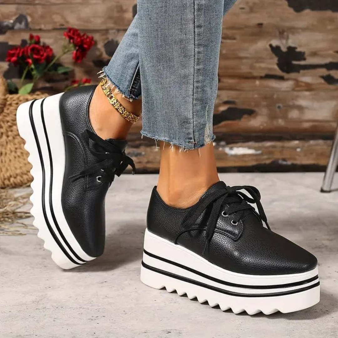Delphine | Women's Lace-Up Platform Sneakers