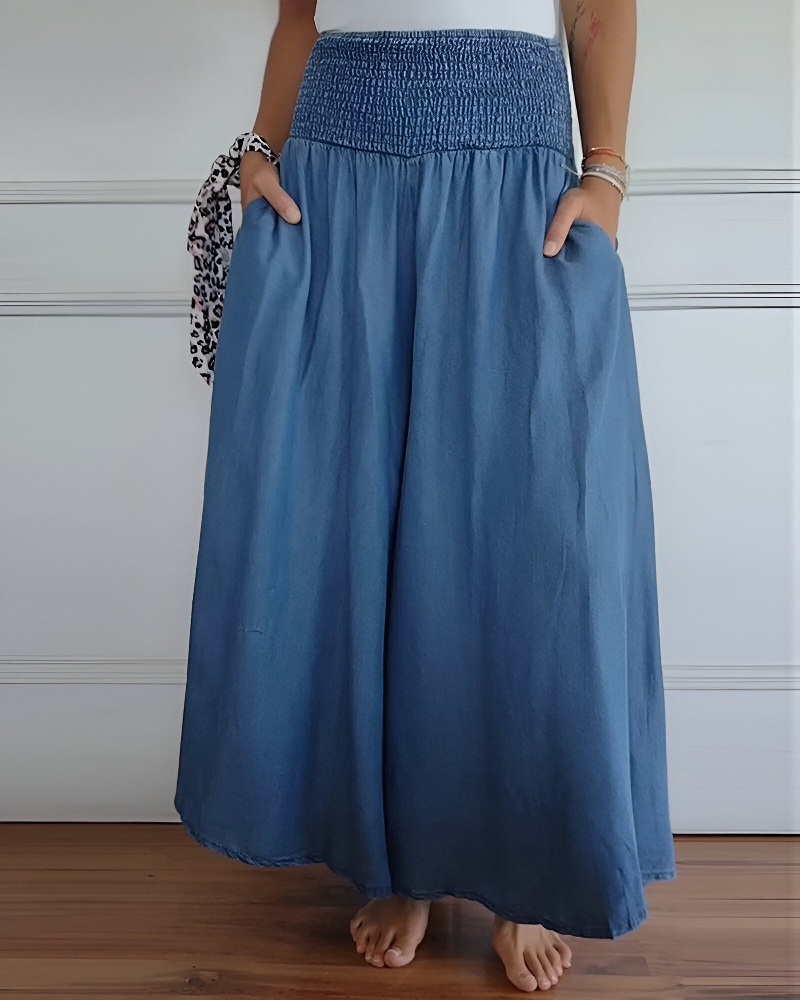 Lorraine™ | Relaxed Fit Pants with Stretchy Waistband