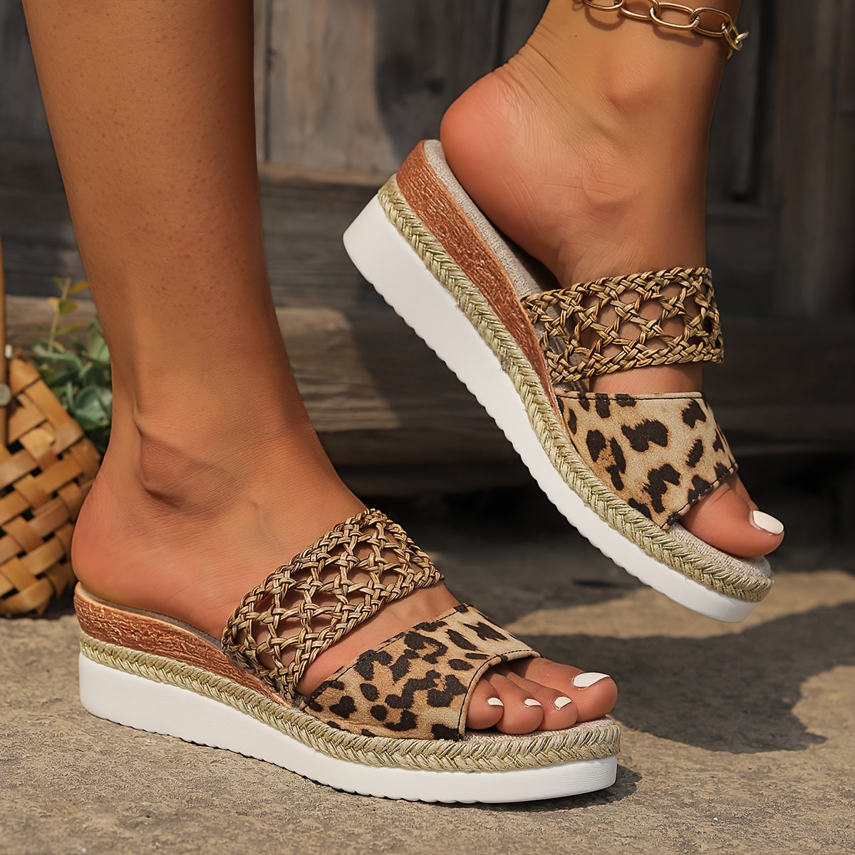 Freya | Women's Braided Wedge Sandals
