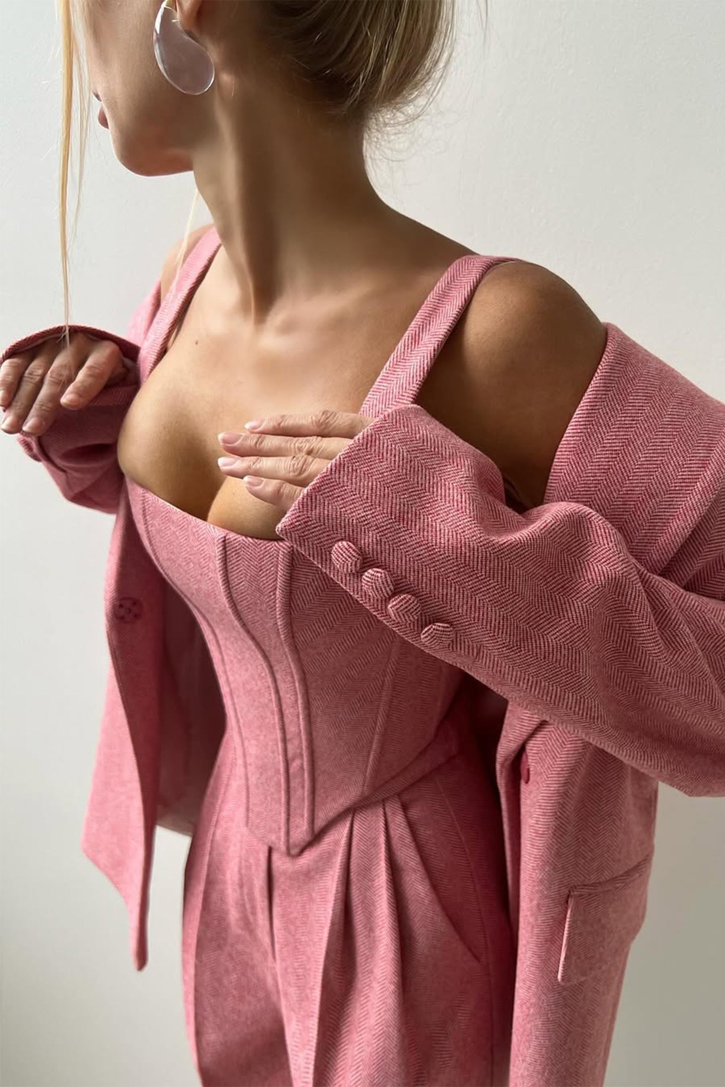 Imogen | Women's Three-Piece Herringbone Suit Set