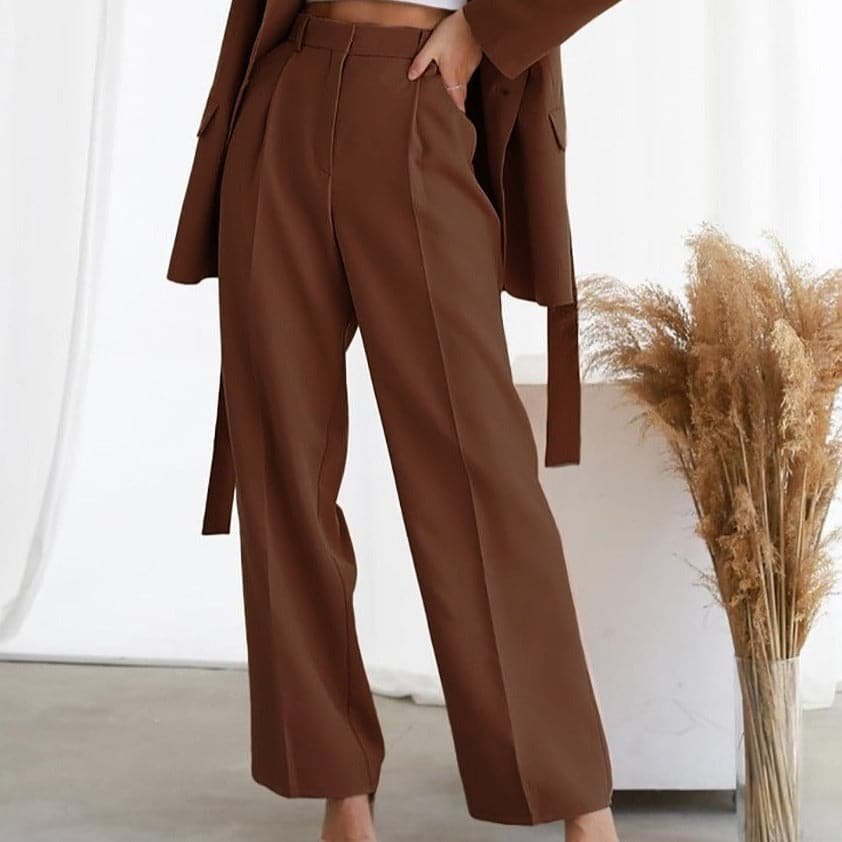Iris | Women's High-Waisted Wide-Leg Trousers