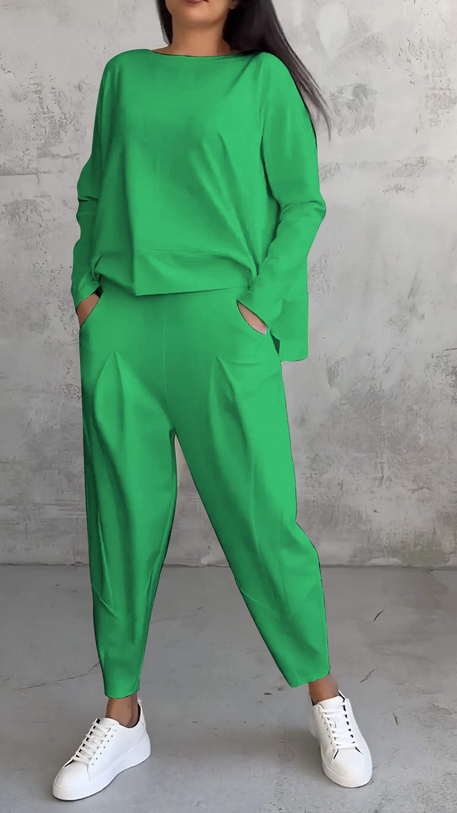Nora | Women's Long Sleeve Top and Pants 2-Piece Lounge Set