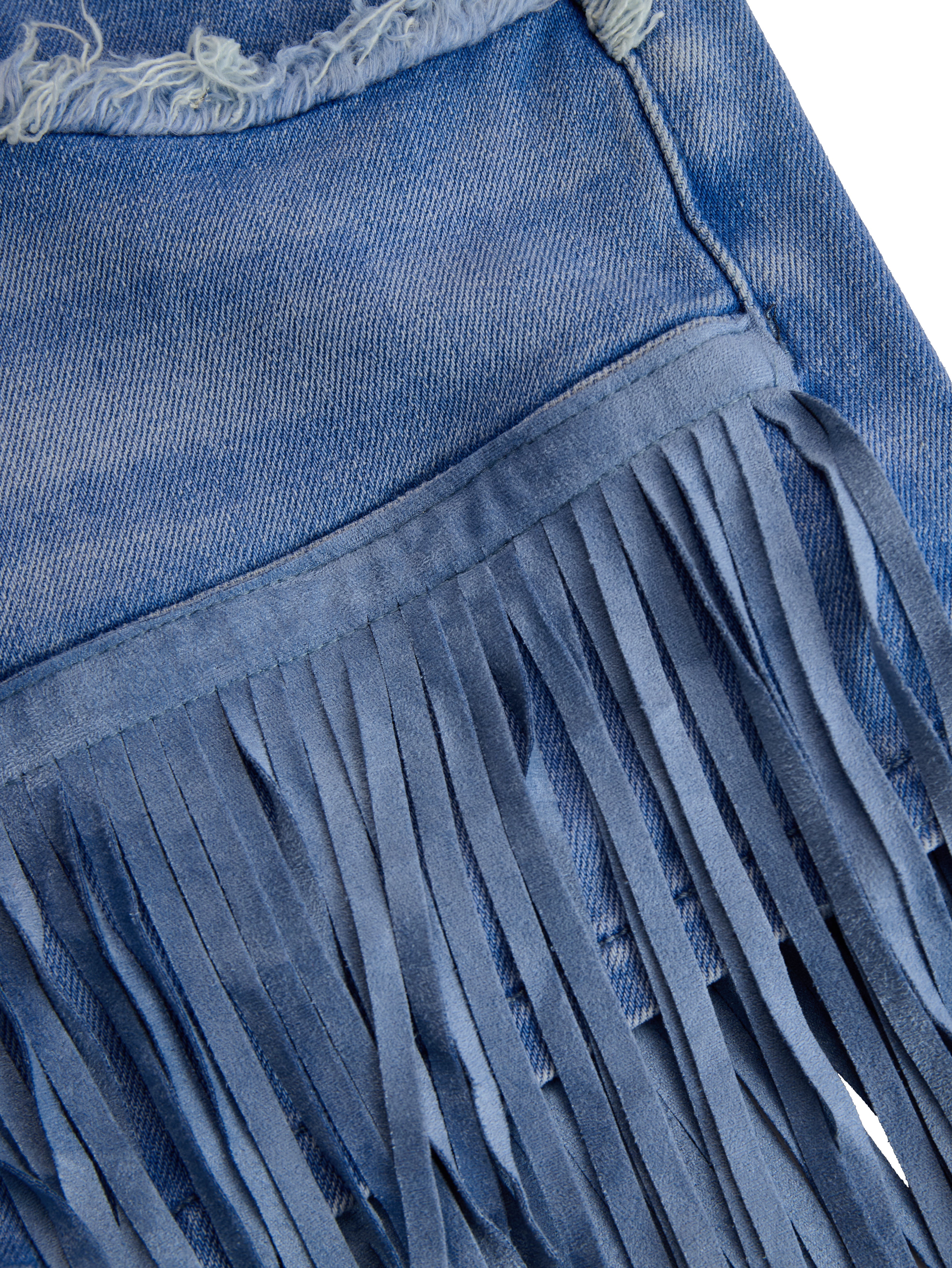 Kiera | Women's High-Waisted Fringe Mini Skirt