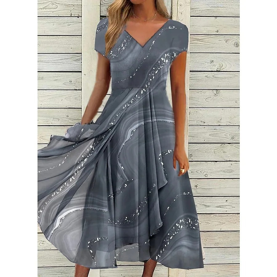 Emily™ V-Neck Midi Dress