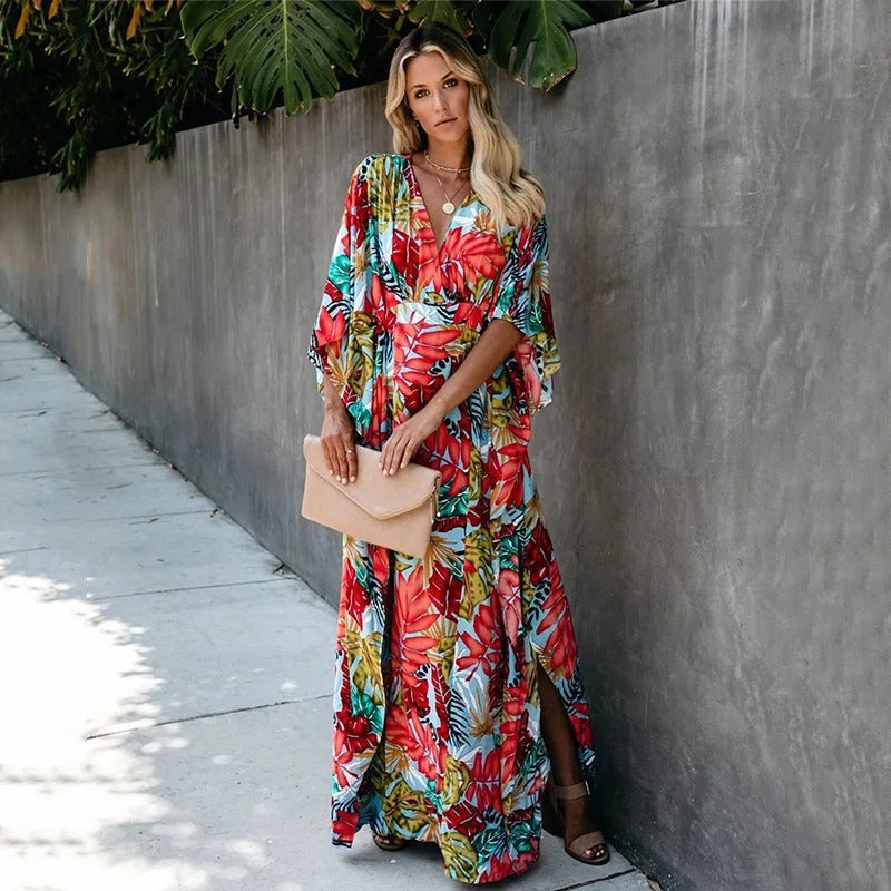 Serena | Maxi Wrap Dress for Women - Perfect for Wedding Guests