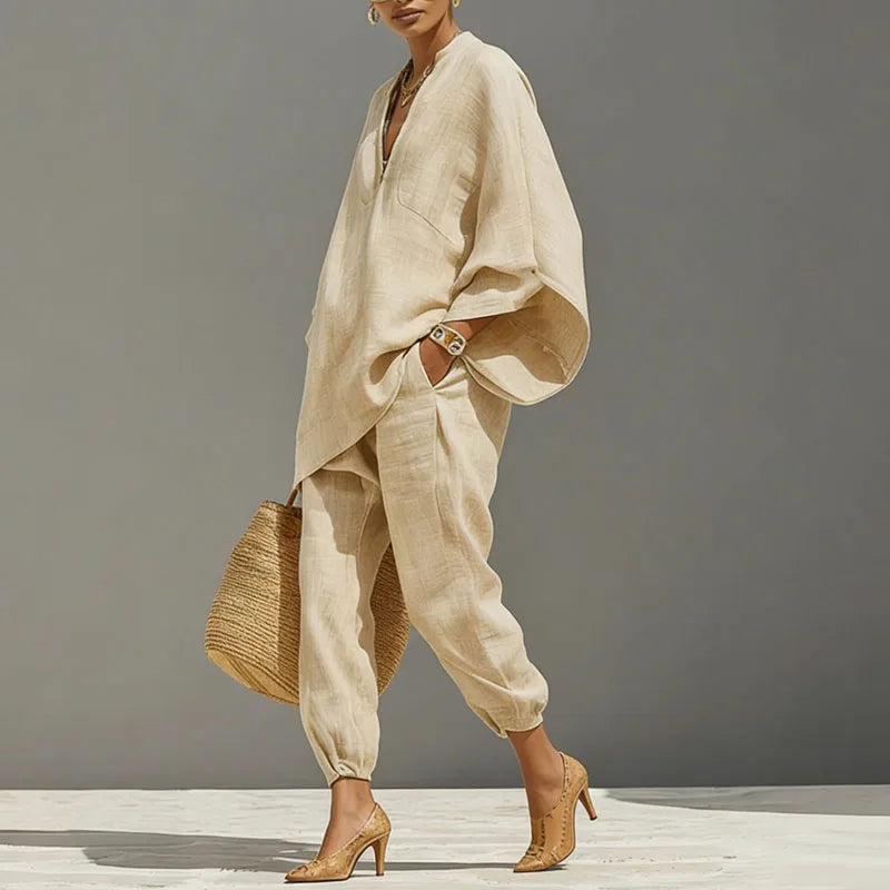 Marlowe | Women's Two-Piece Set with Batwing Sleeves