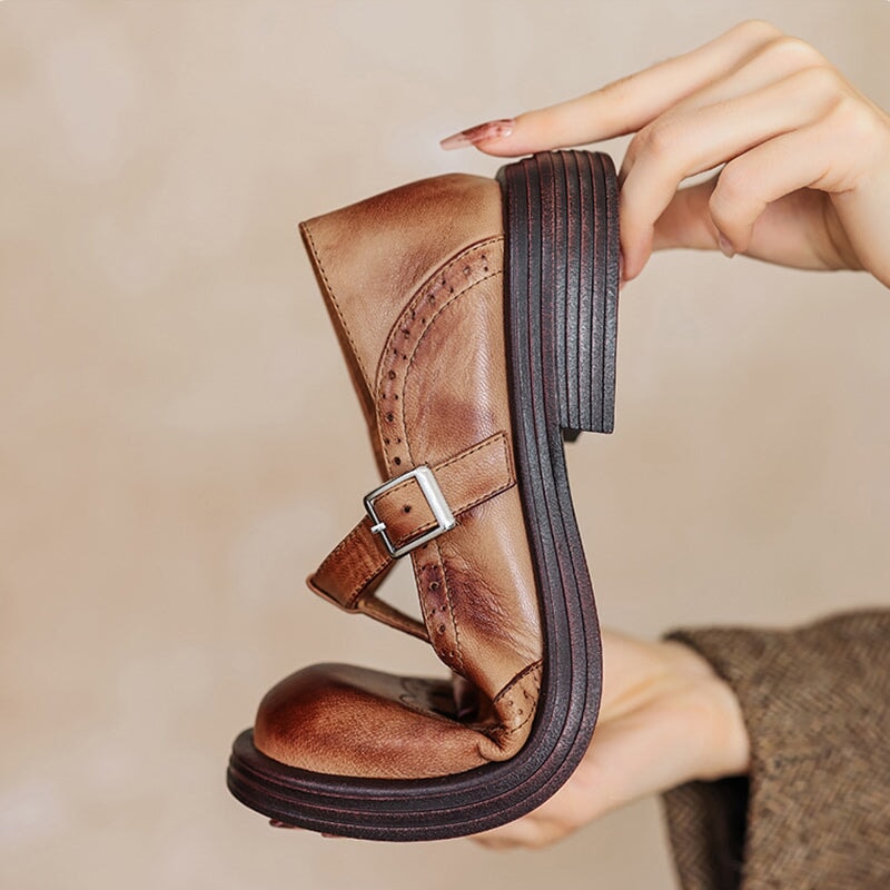 Nina™ | Chic Vegan Leather Mary Jane Sandal