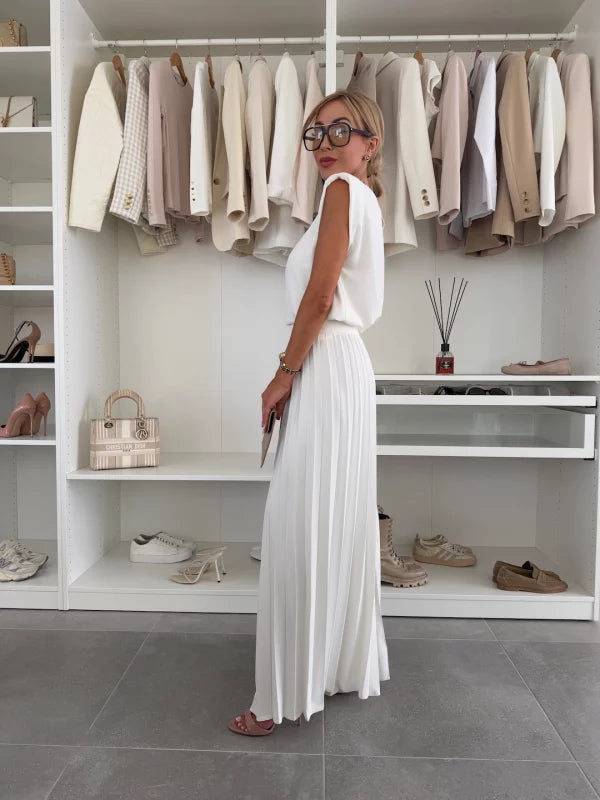 Mirabelle | Women's Sleeveless Top and Wide-Leg Pants Ensemble