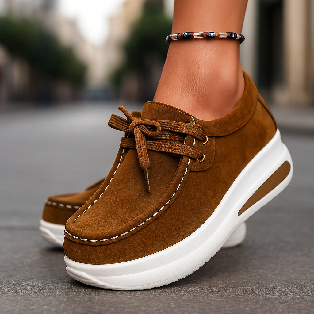 Nadia | Women's Lace-Up Platform Sneakers