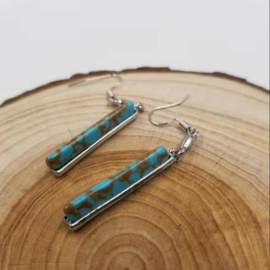 Azura™ | Retro Turquoise Earrings