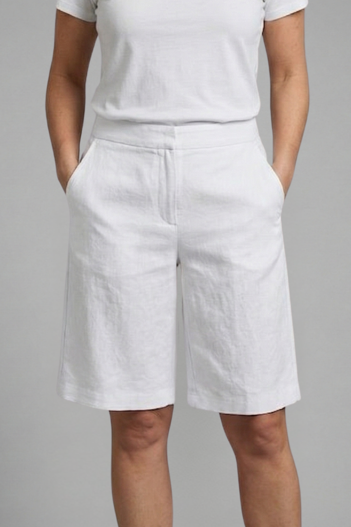 Octavia | Women's Knee-Length High-Waisted Shorts