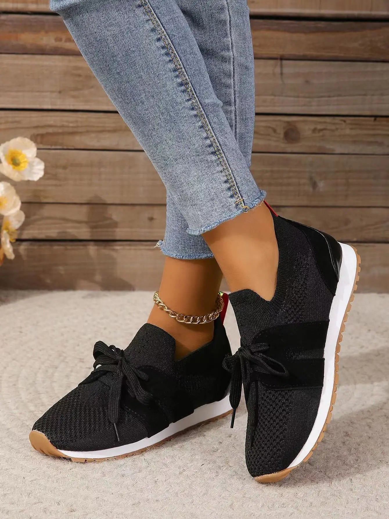 Ophelia | Women's Slip-On Sneakers with Bow Detail