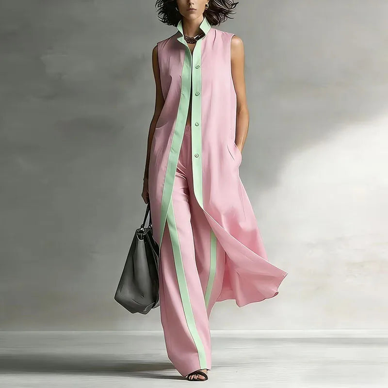 Persephone | Women's Sleeveless Wide-Leg Two-Piece Outfit
