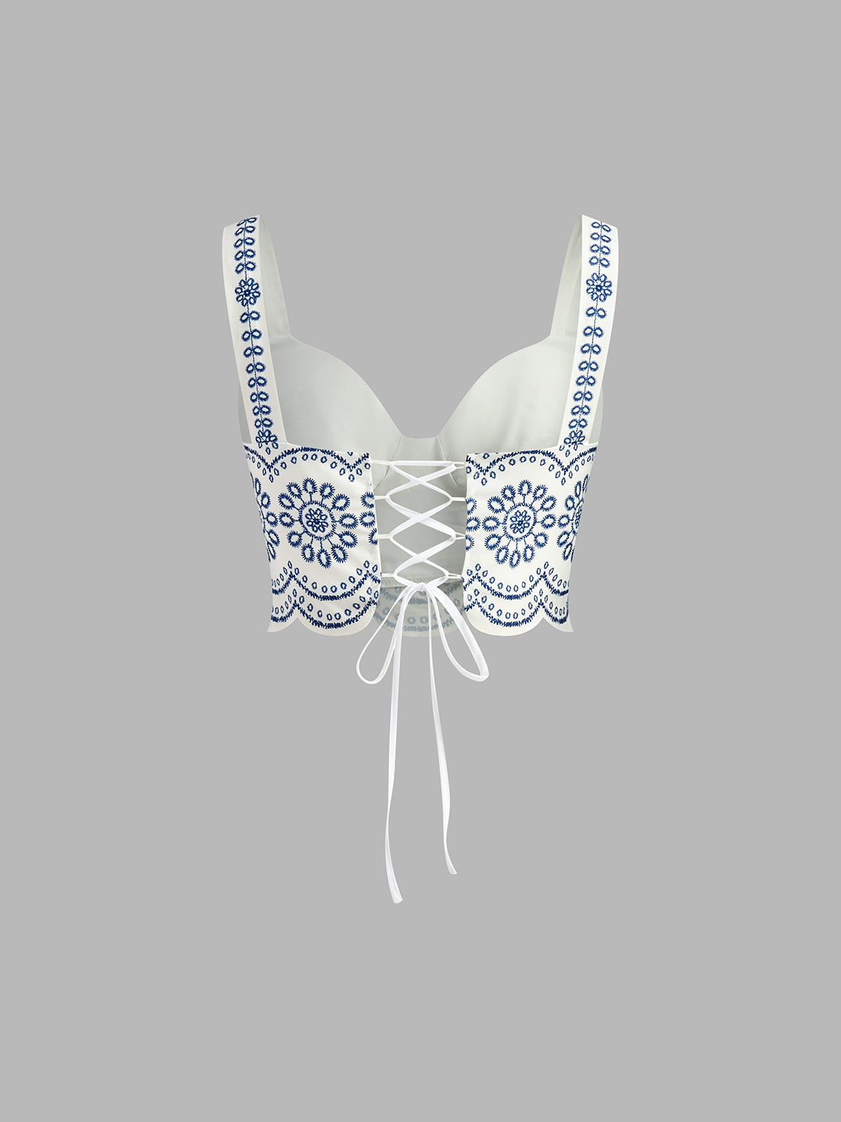 Santorini | Women's Embroidered Crop Top and Maxi Skirt Coordinated Set