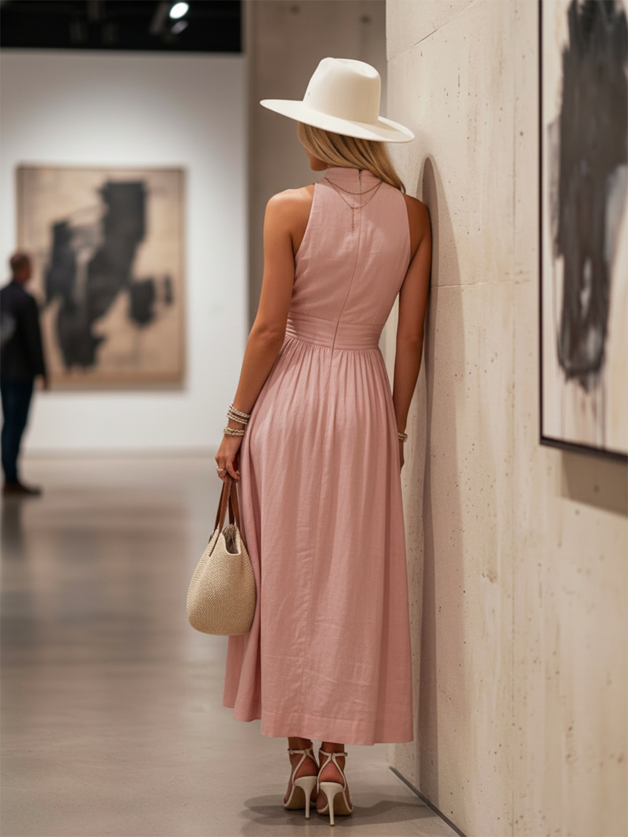 Ravenna | Women's Maxi Dress with Halter Neck