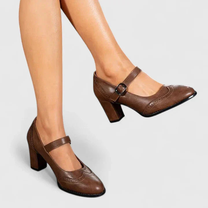 Scarlet | Women's Mary Jane Shoes with Block Heel