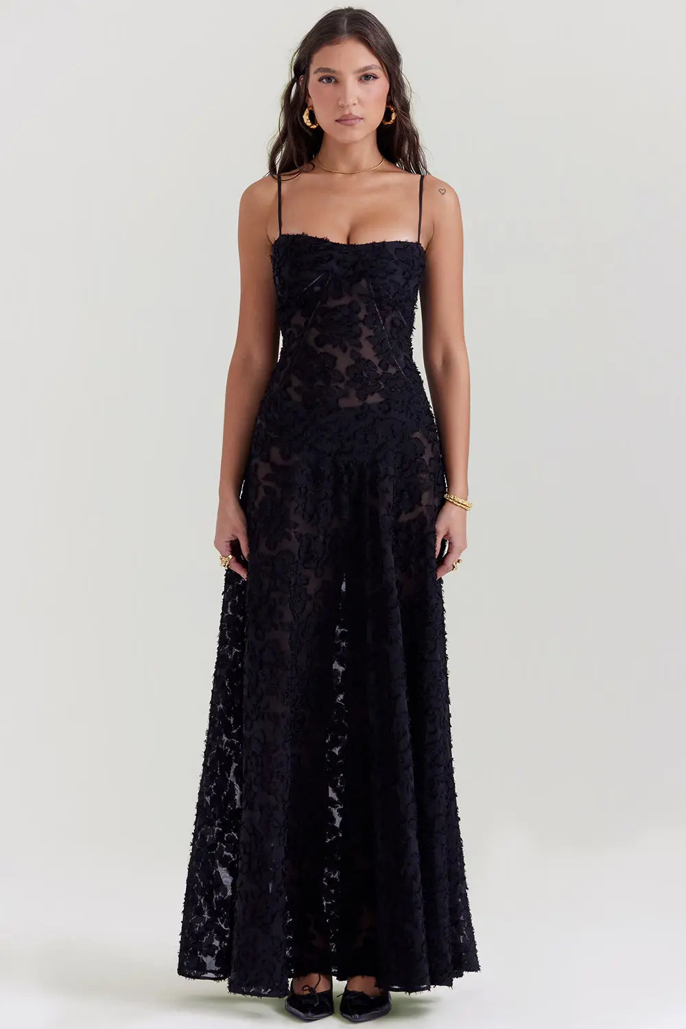 Gretchen™ | Adjustable Strapped Open Back Long Summer Dress