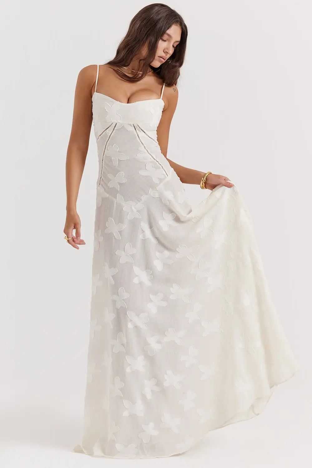 Gretchen™ | Adjustable Strapped Open Back Long Summer Dress